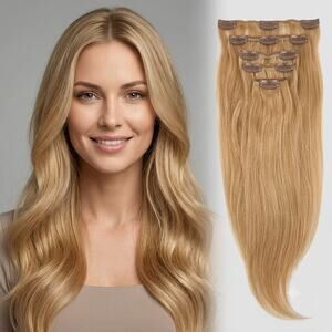 Shilo Hair Extensions 18” Clip & Go #27 Medium Blonde 100 Gram